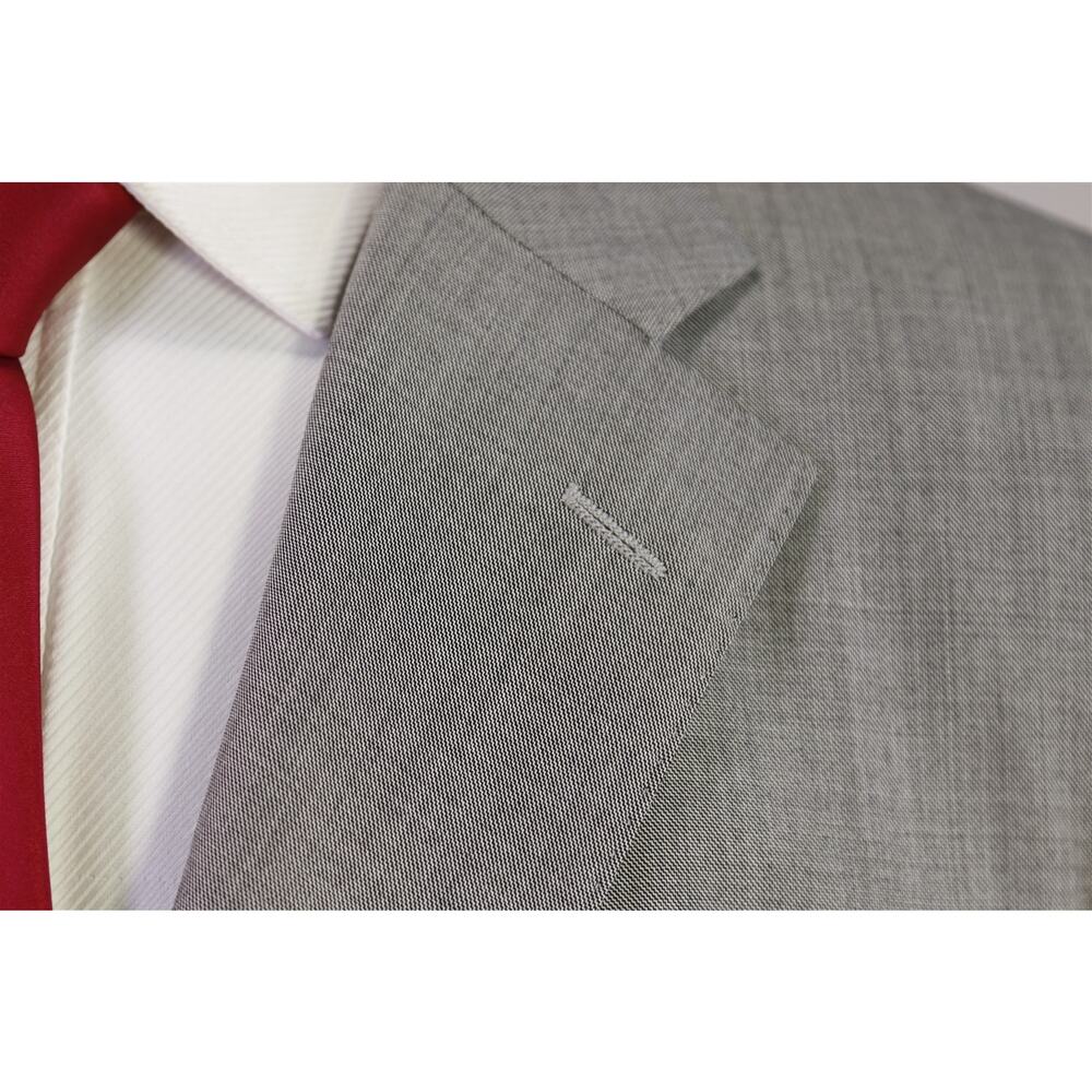 Corneliani Solid Light Gray 2-Btn Flawless Wool L… - image 5